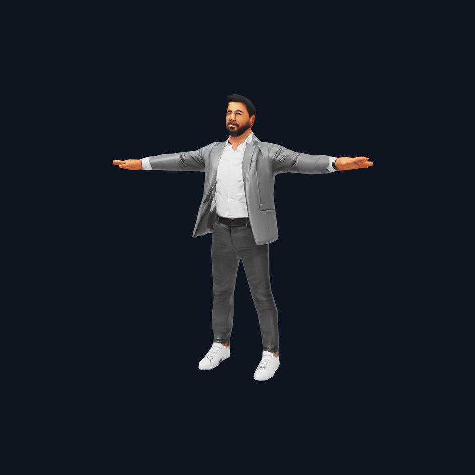 Businessman Model Pack with Gray Suit and Watch